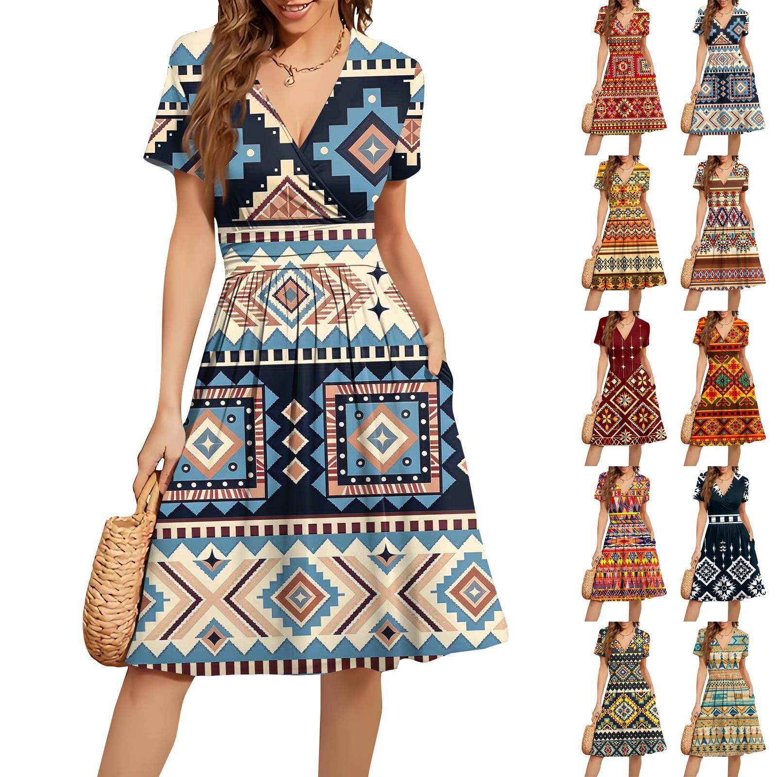 Women s Ladies Summer Casual Loose Comfortable Print V-Neck Short Sleeve Dress L шафрановий
Women s Ladies Summer Casual Loose Comfortable Print V-Neck Short Sleeve Dress L шафрановий