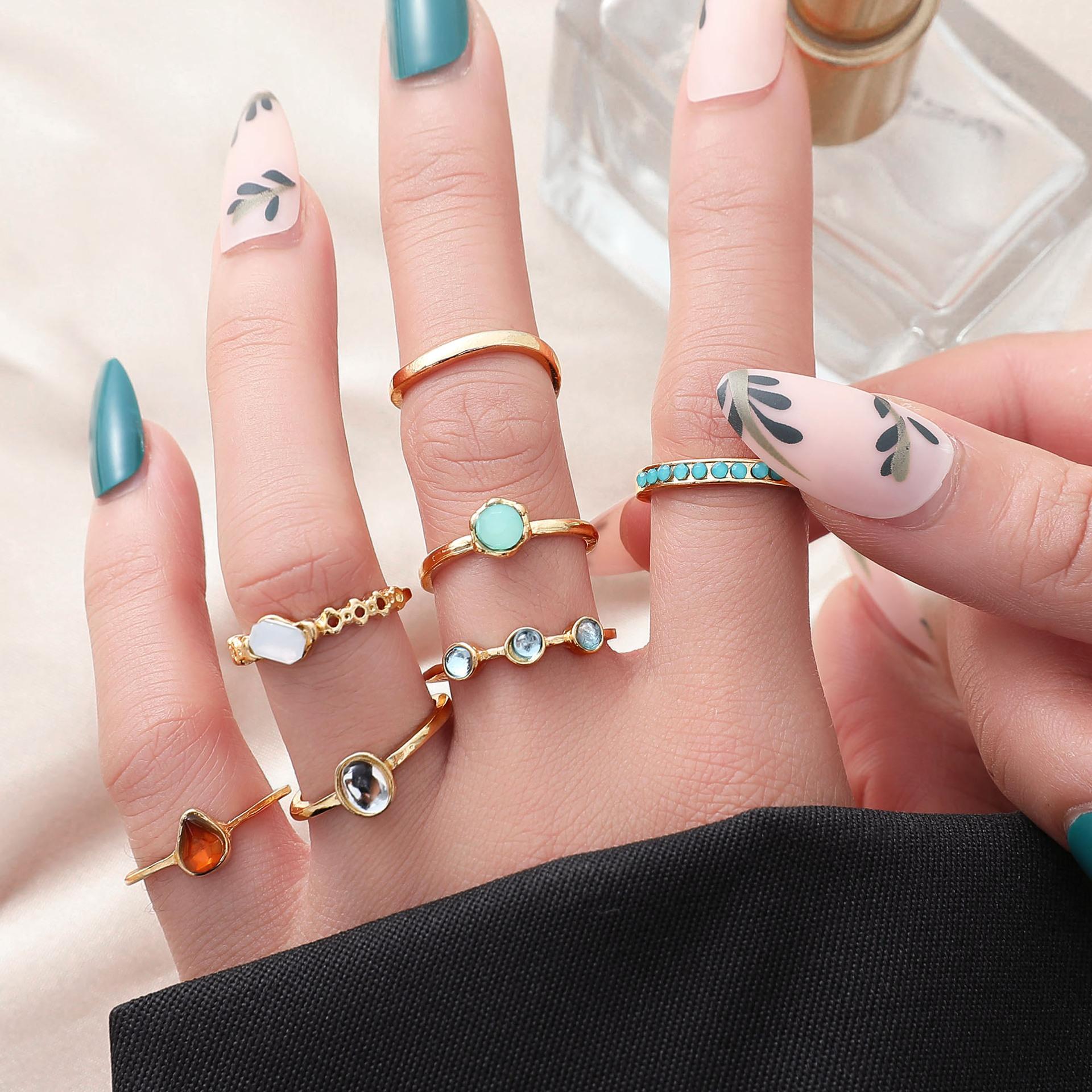Stylish Geometric Exquisite Ring Women S Jelly Diamond Joint Combination Ring Set
Stylish Geometric Exquisite Ring Women S Jelly Diamond Joint Combination Ring Set