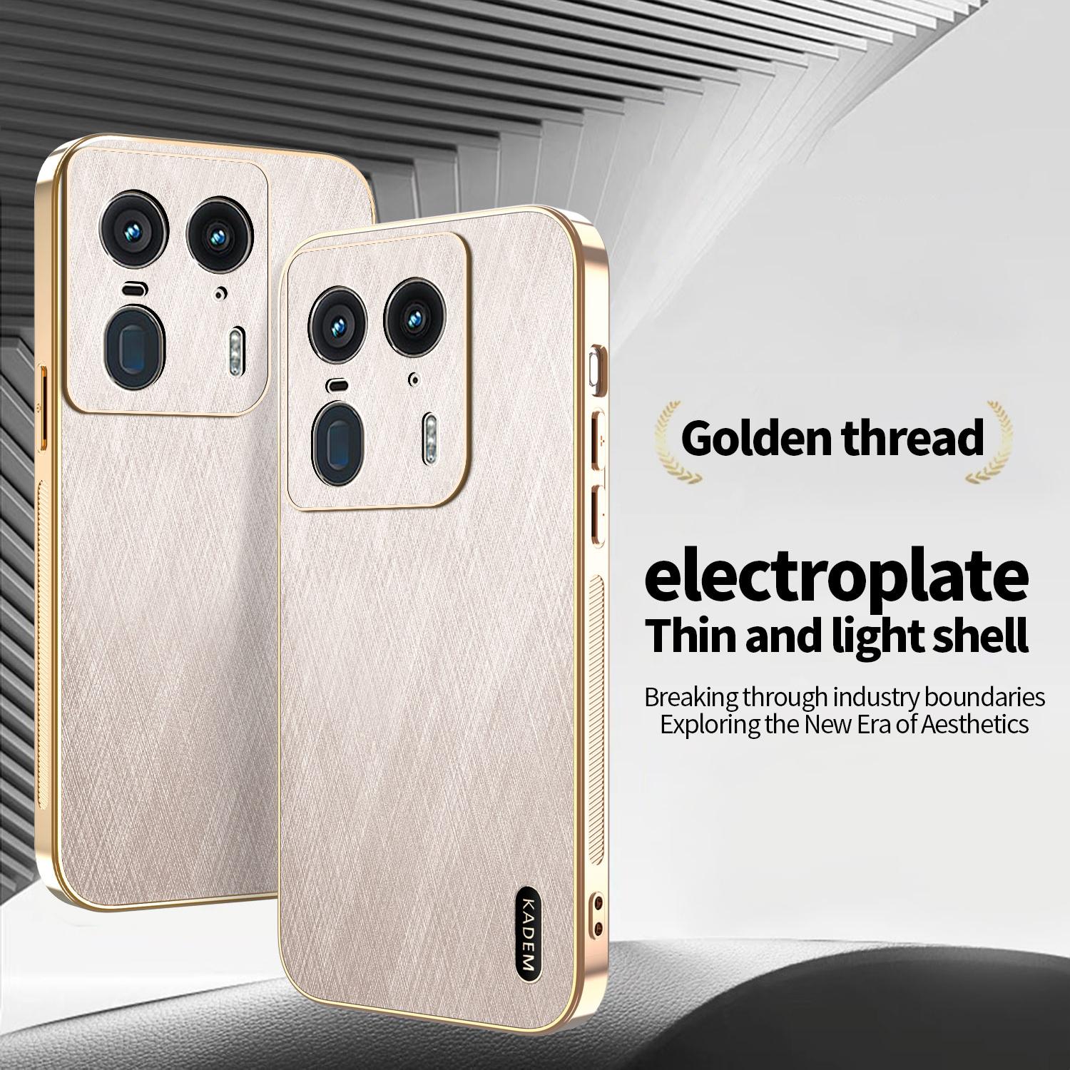 KADEM For Motorola Edge 50 Ultra 5G/Moto X50 Ultra 5G Case Electroplating Silk Texture PU+TPU Phone Back Cover Gold
KADEM For Motorola Edge 50 Ultra 5G/Moto X50 Ultra 5G Case Electroplating Silk Texture PU+TPU Phone Back Cover Gold
