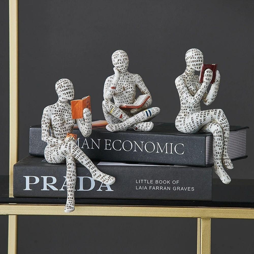 Decoration Bedroom Bookshelf Ornaments Reading Woman Figurine Mummy Statues Humanoid Sculptures 4
Decoration Bedroom Bookshelf Ornaments Reading Woman Figurine Mummy Statues Humanoid Sculptures 4
