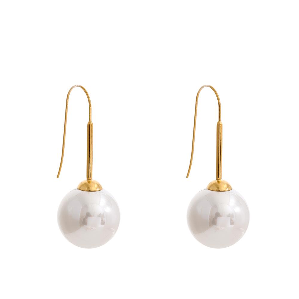 Yhpup Korean Style Imitation Pearls Round Drop Earrings Stainless Steel Elegant Chic Charming Jewelry for Women Gift Waterproof
Yhpup Korean Style Imitation Pearls Round Drop Earrings Stainless Steel Elegant Chic Charming Jewelry for Women Gift Waterproof