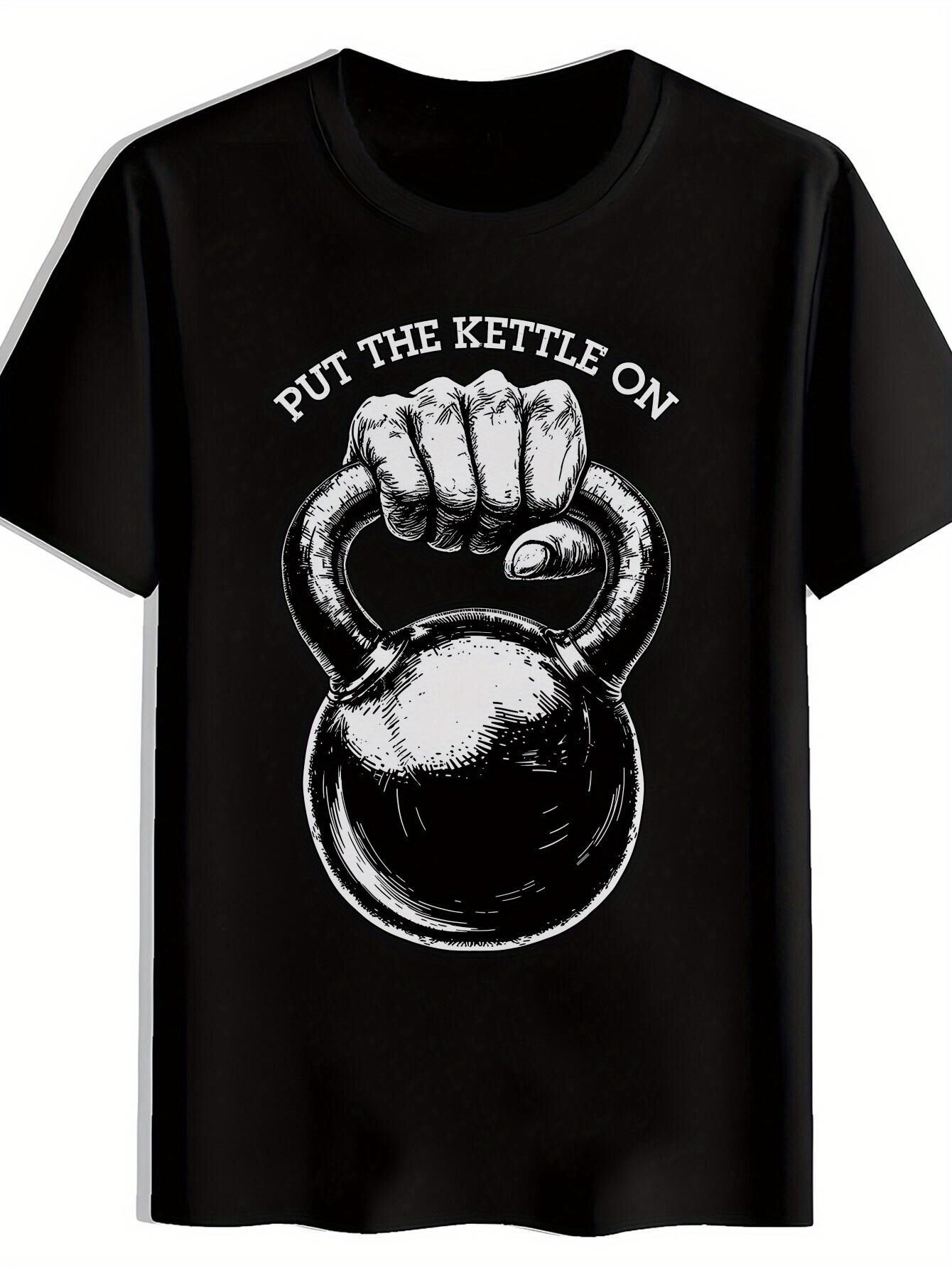 Fitness Motivation T-shirt - PUT THE KETTLEBELL ON Graphic Gym Shirt - Lightweight Breathable Polyester Tee for Workout L
Fitness Motivation T-shirt - PUT THE KETTLEBELL ON Graphic Gym Shirt - Lightweight Breathable Polyester Tee for Workout L