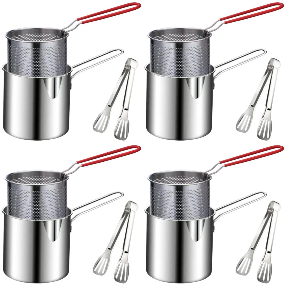 - Deep Frying Pot with Strainer & Food Tongs Stainless Steel Kitchen Fryer Fry P
- Deep Frying Pot with Strainer & Food Tongs Stainless Steel Kitchen Fryer Fry P