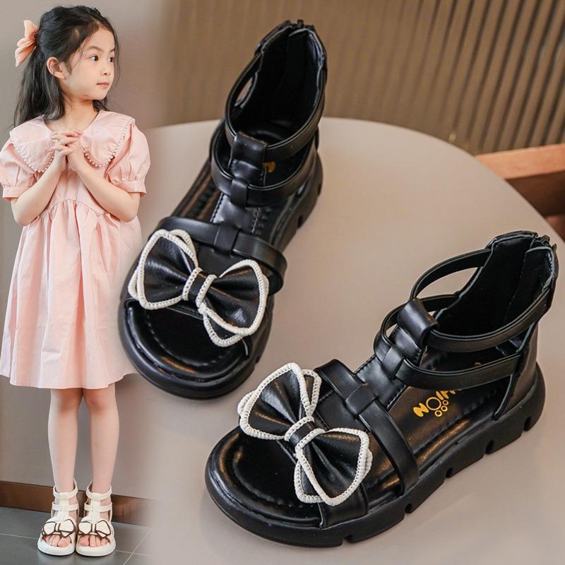 Children s Roman sandals, girls summer fashion soft-soled open-toe princess shoes, little girls student shoes. 27 чёрный
Children s Roman sandals, girls summer fashion soft-soled open-toe princess shoes, little girls student shoes. 27 чёрный