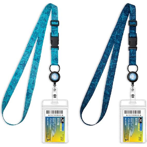 MNGARISTA Cruise Lanyards, Adjustable Lanyard with Retractable Reel, Waterproof ID Badge Holder for All Cruises Ships Key Cards, 2pack Underwater World
MNGARISTA Cruise Lanyards, Adjustable Lanyard with Retractable Reel, Waterproof ID Badge Holder for All Cruises Ships Key Cards, 2pack Underwater World