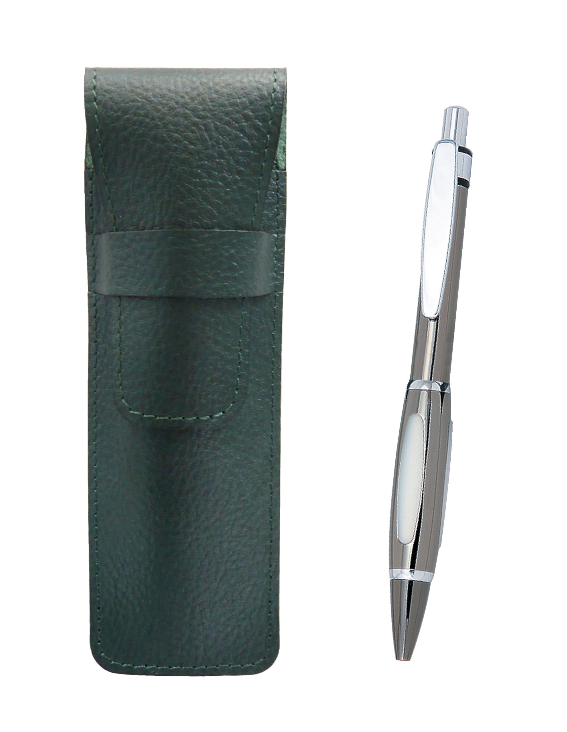 Grained Leather Pencil Case Moss Green Metal Scorpion Graphite Ballpoint Pen Set 2-Pack SASMG-B989S-2
Grained Leather Pencil Case Moss Green Metal Scorpion Graphite Ballpoint Pen Set 2-Pack SASMG-B989S-2