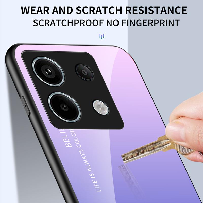 For Xiaomi Redmi Note 13 Pro 5G/Poco X6 5G Tempered Glass Case Shockproof Phone Cover Gradient Pink Blue
For Xiaomi Redmi Note 13 Pro 5G/Poco X6 5G Tempered Glass Case Shockproof Phone Cover Gradient Pink Blue