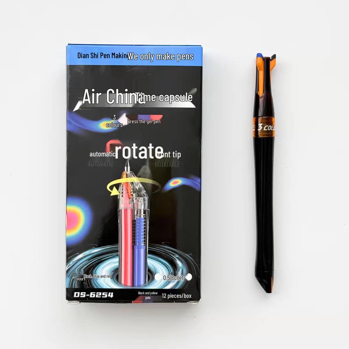 DianShi Cruise Multi-Color Pen - DS-6254: Black, Blue, Red - Six-Color Writing & Marking Pen 0.5mm
DianShi Cruise Multi-Color Pen - DS-6254: Black, Blue, Red - Six-Color Writing & Marking Pen 0.5mm