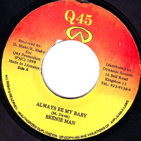 7inch Record BEENIE MAN / SPRAGGA BENZ & DETERMI - Always Be My Baby / World In Troubl NONE Q45 1998 Jamaica Reggae, Ska & Dub Used
7inch Record BEENIE MAN / SPRAGGA BENZ & DETERMI - Always Be My Baby / World In Troubl NONE Q45 1998 Jamaica Reggae, Ska & Dub Used