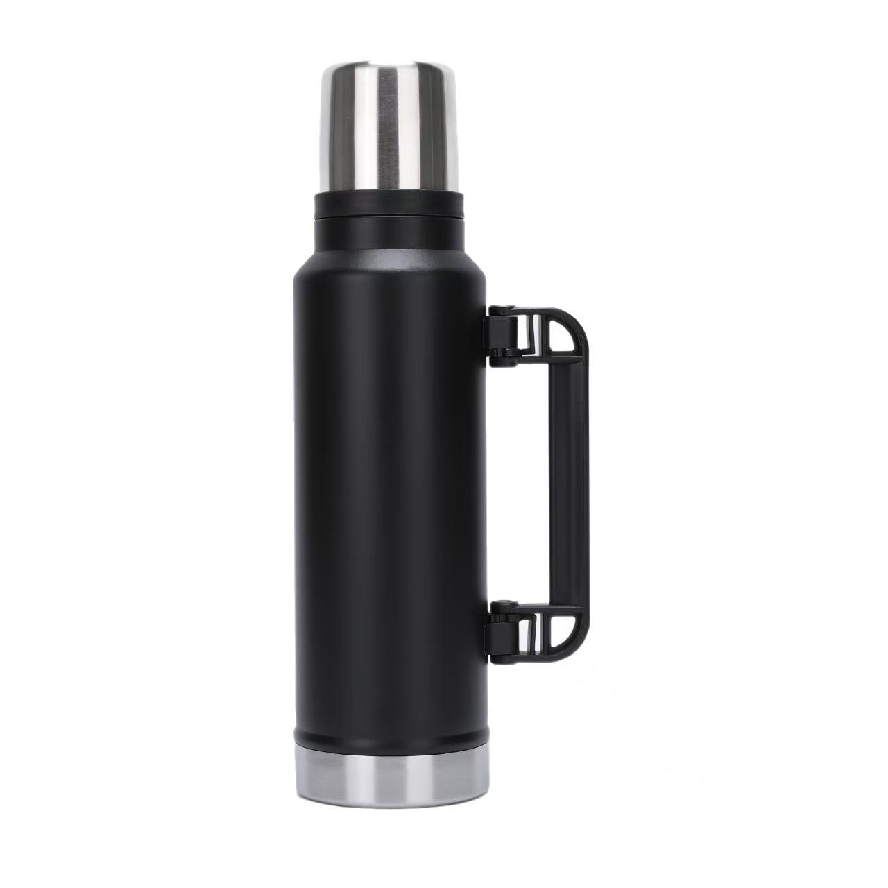 Stainless Steel Travel Kettle - Large Capacity Double-Layer Thermos Flask for Hot & Cold Drinks 1400ml чорний
Stainless Steel Travel Kettle - Large Capacity Double-Layer Thermos Flask for Hot & Cold Drinks 1400ml чорний