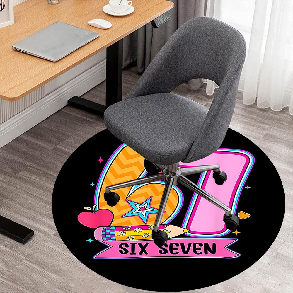 1pc Six Seven Round Chair mat office Area Rug - Non-Slip, Floor Mat for Office, Bedroom, and Indoor Decor p127170 80cm by 80cm
1pc Six Seven Round Chair mat office Area Rug - Non-Slip, Floor Mat for Office, Bedroom, and Indoor Decor p127170 80cm by 80cm