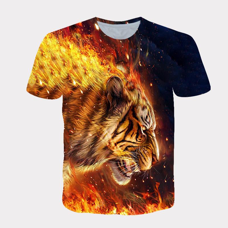 Летняя свободная спортивная футболка с короткими рукавами и принтом в виде тигра 6XL
Летняя свободная спортивная футболка с короткими рукавами и принтом в виде тигра 6XL