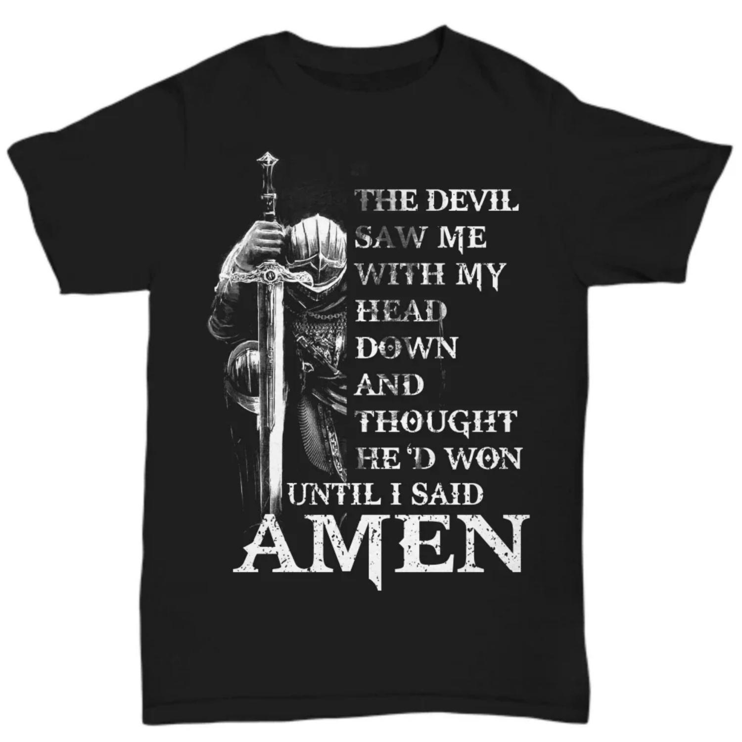 Devil Saw Me My Head Down, Amen. Knights Templar Crusader T Shirt XXXXXL чорний
Devil Saw Me My Head Down, Amen. Knights Templar Crusader T Shirt XXXXXL чорний