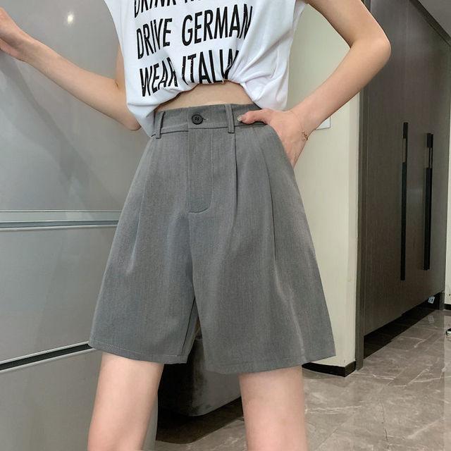 Шорты женские, свободные, модные, для отдыха, однотонная одежда в консервативном стиле, элегантные универсальные женские шорты в корейском стиле, шикарные, большие размеры S серый
Шорты женские, свободные, модные, для отдыха, однотонная одежда в консервативном стиле, элегантные универсальные женские шорты в корейском стиле, шикарные, большие размеры S серый