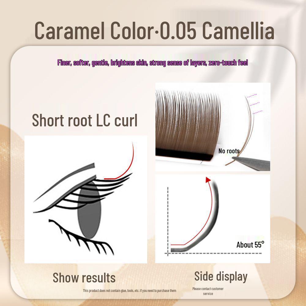 0.05 Caramel Brown Fox-like Eyelash Extensions - Matte, Soft, No-Root Shedding, Chinese-Style, Salon-Quality Camellia Lash 16mm
0.05 Caramel Brown Fox-like Eyelash Extensions - Matte, Soft, No-Root Shedding, Chinese-Style, Salon-Quality Camellia Lash 16mm