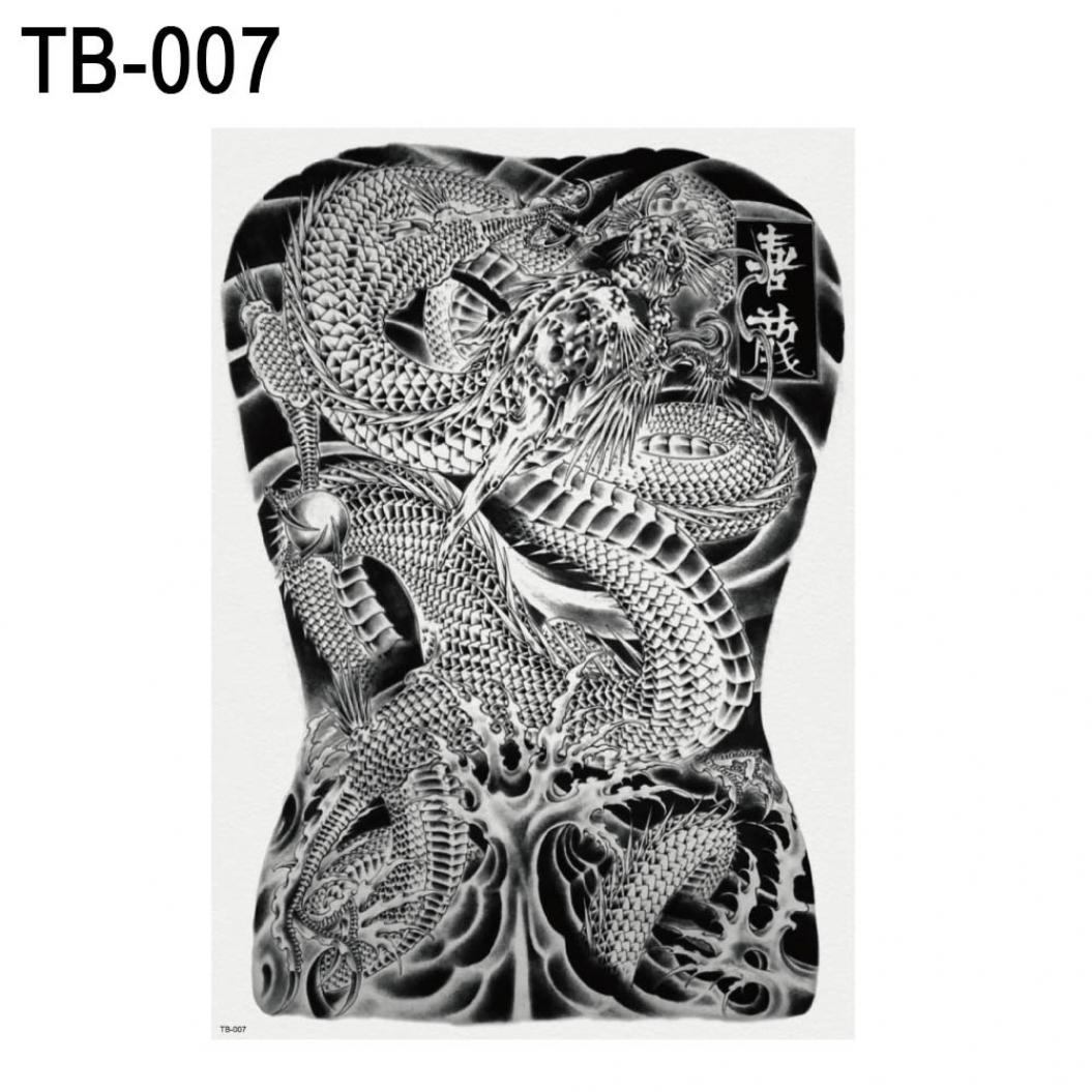 Большая временная татуировка на спину
Большая временная татуировка на спину