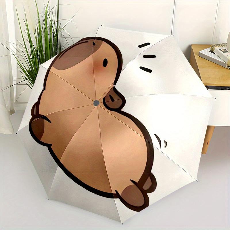Capybara Automatic Folding Umbrella Simple 8 Rib Design, Bright Cartoon Pattern, Durable Iron Frame, Suitable For Travel, Outdoor, Beach C
Capybara Automatic Folding Umbrella Simple 8 Rib Design, Bright Cartoon Pattern, Durable Iron Frame, Suitable For Travel, Outdoor, Beach C