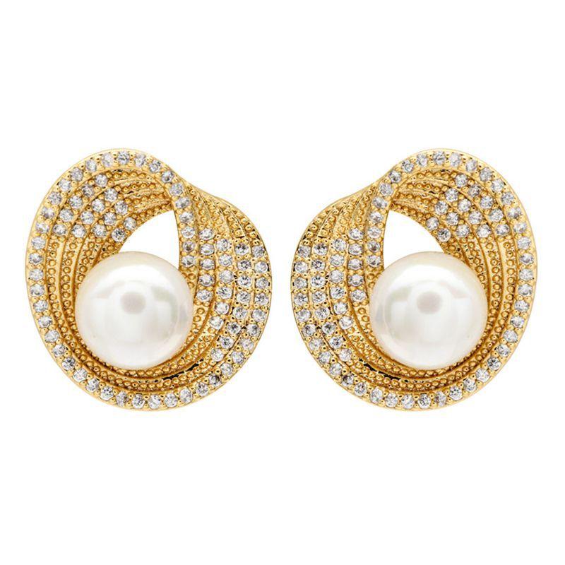 Trendy Temperament Stainless Steel Irregular Geometry Zircon Pearl Stud Earrings for Women Korea Charm Jewelry Gifts No Allergy золотий
Trendy Temperament Stainless Steel Irregular Geometry Zircon Pearl Stud Earrings for Women Korea Charm Jewelry Gifts No Allergy золотий