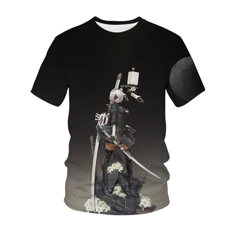 Футболка с 3D принтом Nier Automata, аниме-игра, сексуальная милая девушка 2B, уличная одежда, мужские и женские модные футболки в стиле Харадзюку, топы XL
Футболка с 3D принтом Nier Automata, аниме-игра, сексуальная милая девушка 2B, уличная одежда, мужские и женские модные футболки в стиле Харадзюку, топы XL