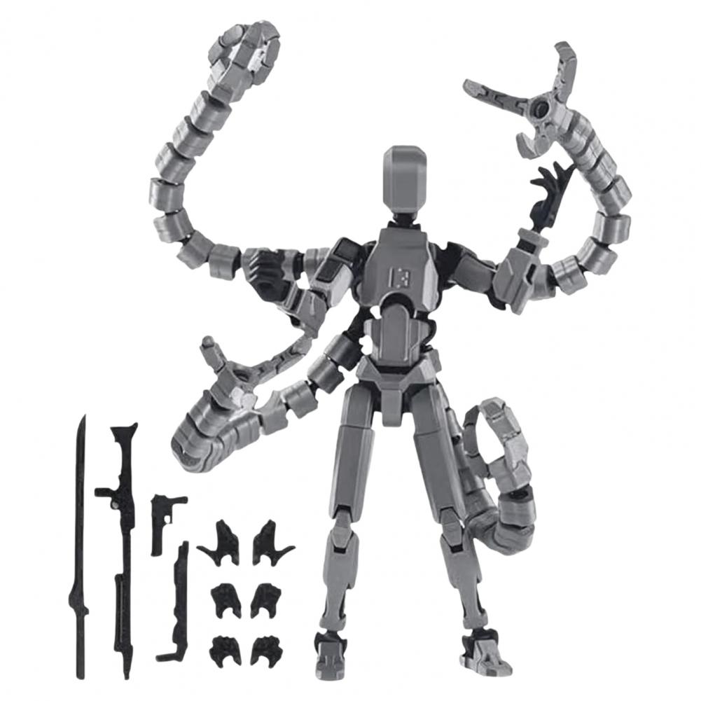 14cm Robot Action Figure With Long Tentacles Accessory Movable Joints 3D Printed Model Articulated Dummy Figurine Decoration сірий
14cm Robot Action Figure With Long Tentacles Accessory Movable Joints 3D Printed Model Articulated Dummy Figurine Decoration сірий