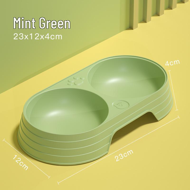 Подвійна миска для котів проти перекидання - Пластикова миска для їжі та води New Double Bowl
Подвійна миска для котів проти перекидання - Пластикова миска для їжі та води New Double Bowl