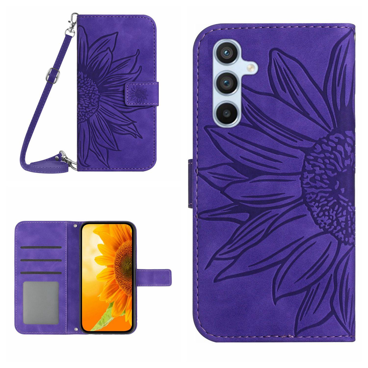 HT04 For Samsung Galaxy M15 5G Crossbody Case Sunflower Leather Magnetic Flip Phone Cover Dark Purple
HT04 For Samsung Galaxy M15 5G Crossbody Case Sunflower Leather Magnetic Flip Phone Cover Dark Purple