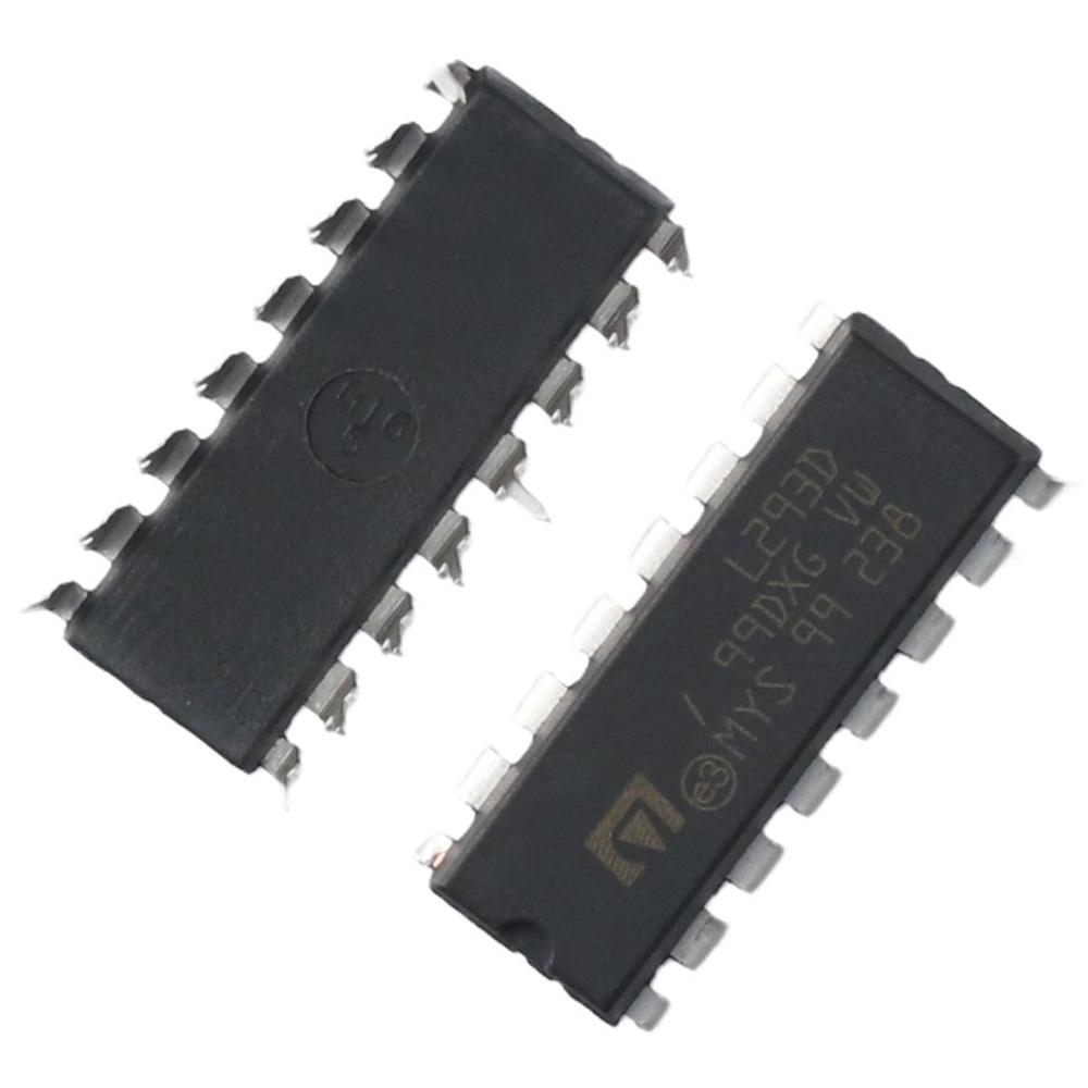 10 шт. L293 L293D 16-контактний мікросхема крокового двигуна 4.5V-36V двонаправлений драйвер електронних компонентів 1PCS
10 шт. L293 L293D 16-контактний мікросхема крокового двигуна 4.5V-36V двонаправлений драйвер електронних компонентів 1PCS