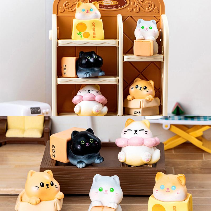 Cartoon Cat Figurines Paper Box Kitten Model Car Ornaments Micro Landscape Diy Ornament Desktop Car Mini Animal Decoration A1
Cartoon Cat Figurines Paper Box Kitten Model Car Ornaments Micro Landscape Diy Ornament Desktop Car Mini Animal Decoration A1