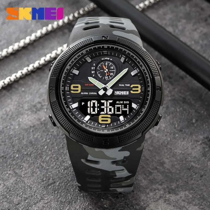 SKMEI 1655 Спортивные мужские электронные часы с двойным дисплеем, многофункциональные водонепроницаемые часы для студентов и исследователей красный
SKMEI 1655 Спортивные мужские электронные часы с двойным дисплеем, многофункциональные водонепроницаемые часы для студентов и исследователей красный