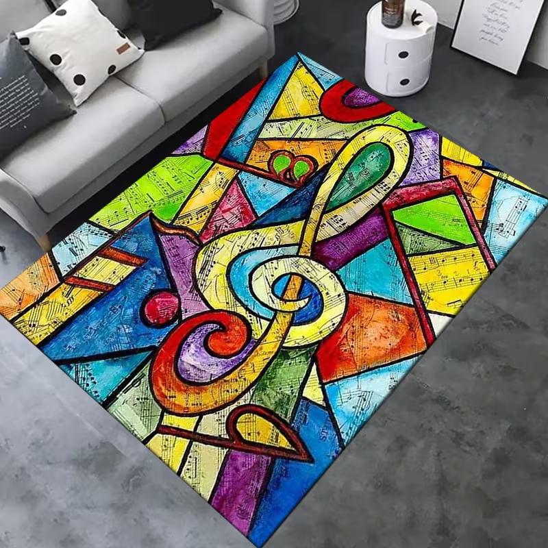 Vibrant Retro Music Themed Anti Slip Carpet with Colorful Geometric and Musical Design Living Room Bedroom and Garden Decoration 40x60cm
Vibrant Retro Music Themed Anti Slip Carpet with Colorful Geometric and Musical Design Living Room Bedroom and Garden Decoration 40x60cm
