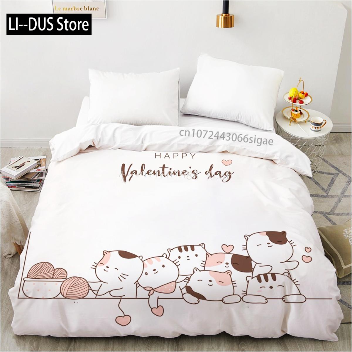 Comforter Bedding Set Cartoons Cute Cat Home Pet White Comforter For Women Children Gift Bedroom Decoration Comforter (quilt)-EU Single(135*200cm)3pcs
Comforter Bedding Set Cartoons Cute Cat Home Pet White Comforter For Women Children Gift Bedroom Decoration Comforter (quilt)-EU Single(135*200cm)3pcs