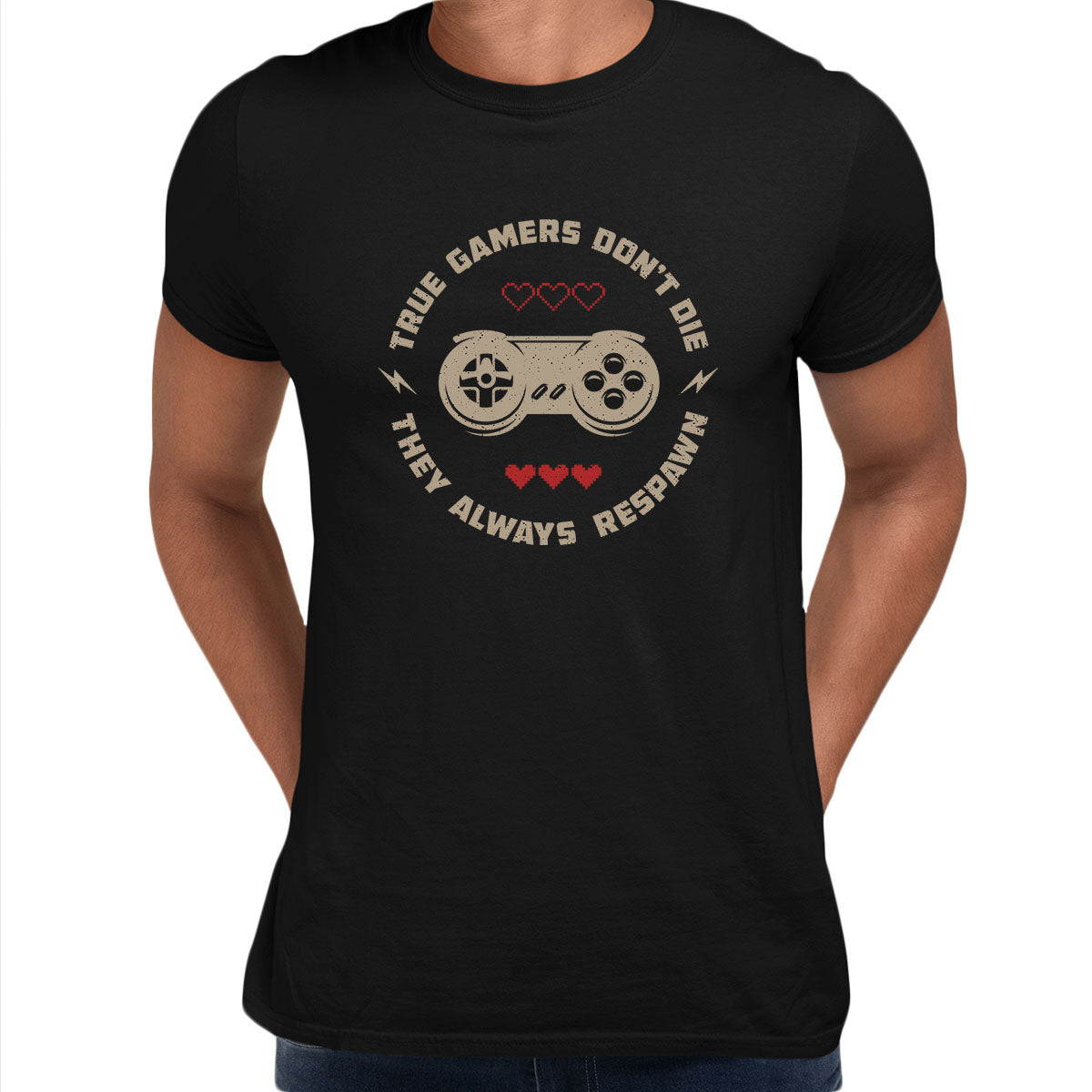 Mens Gaming T-Shirt Old School Gamer Retro Video Game True Gamer Respawn Unisex T-Shirt XXXL чорний
Mens Gaming T-Shirt Old School Gamer Retro Video Game True Gamer Respawn Unisex T-Shirt XXXL чорний
