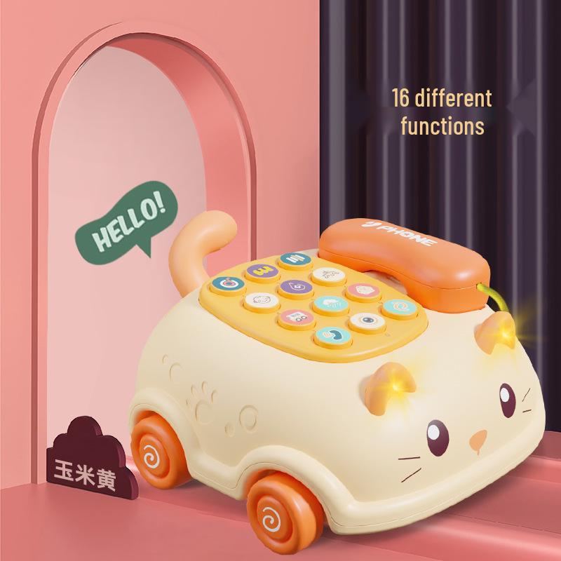 Двуязычный англо-китайский образовательный игрушечный телефон-кошка для детей
Двуязычный англо-китайский образовательный игрушечный телефон-кошка для детей