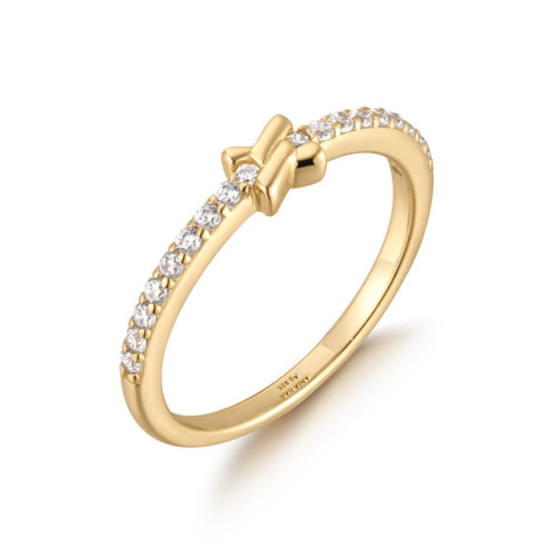 ANIA HAIE Cross Cubic Zirconia 925 Silver Ring R061-01G No. 14
ANIA HAIE Cross Cubic Zirconia 925 Silver Ring R061-01G No. 14