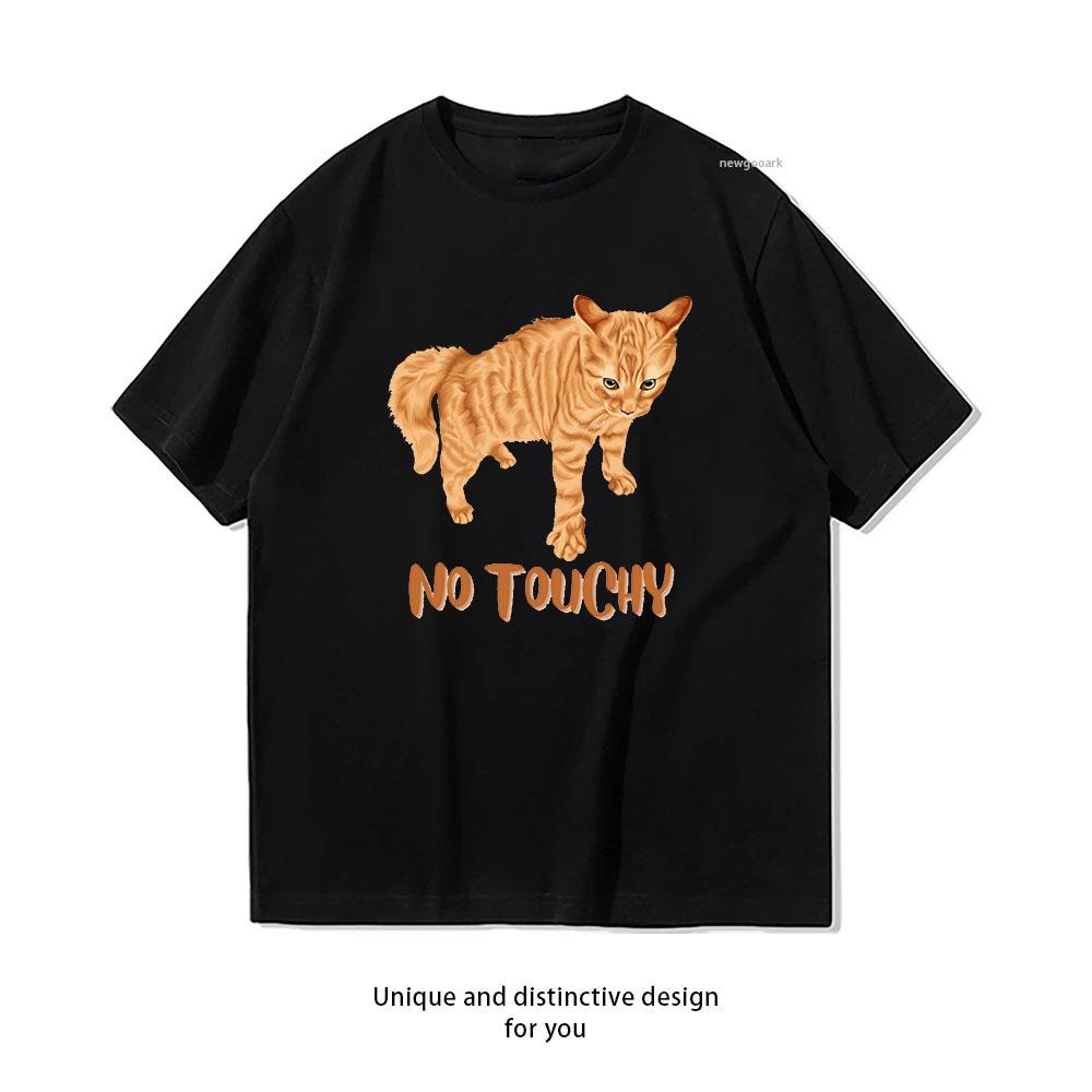 No Touchy Ginger Cat Classic TShirt Women Unisex Casual cotton printed t shirts outdoors Classic Oneck Adult tops S
No Touchy Ginger Cat Classic TShirt Women Unisex Casual cotton printed t shirts outdoors Classic Oneck Adult tops S
