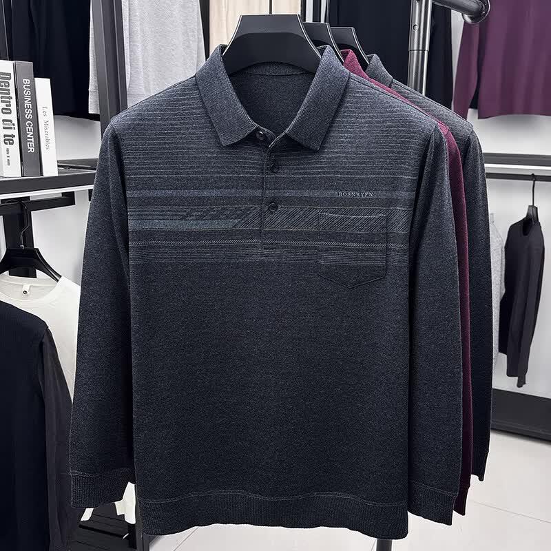 Yiliteng Men s Striped Long Sleeve Polo Shirt L
Yiliteng Men s Striped Long Sleeve Polo Shirt L
