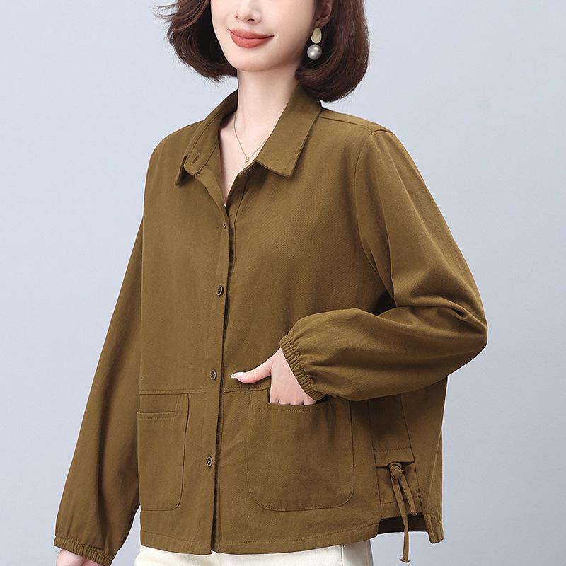 Модная женская куртка из чистого хлопка 2024 года - Повседневный, короткий, омолаживающий топ для женщин среднего и пожилого возраста XXL (145-160 jin)
Модная женская куртка из чистого хлопка 2024 года - Повседневный, короткий, омолаживающий топ для женщин среднего и пожилого возраста XXL (145-160 jin)