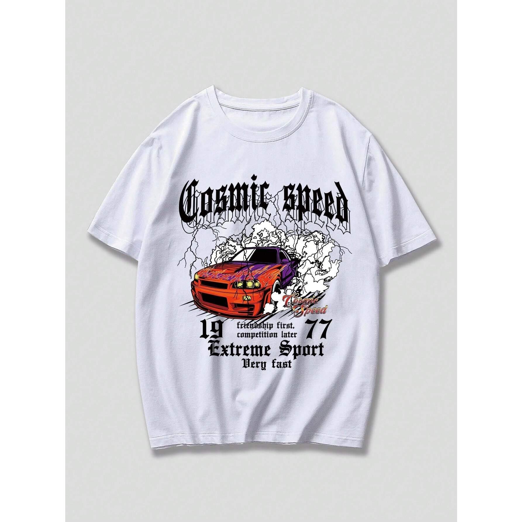 Cosmic Speed Extreme Sport Racing On The Mountain Мужская футболка Футболка из хлопка Одежда большого размера с коротким рукавом 3XL
Cosmic Speed Extreme Sport Racing On The Mountain Мужская футболка Футболка из хлопка Одежда большого размера с коротким рукавом 3XL