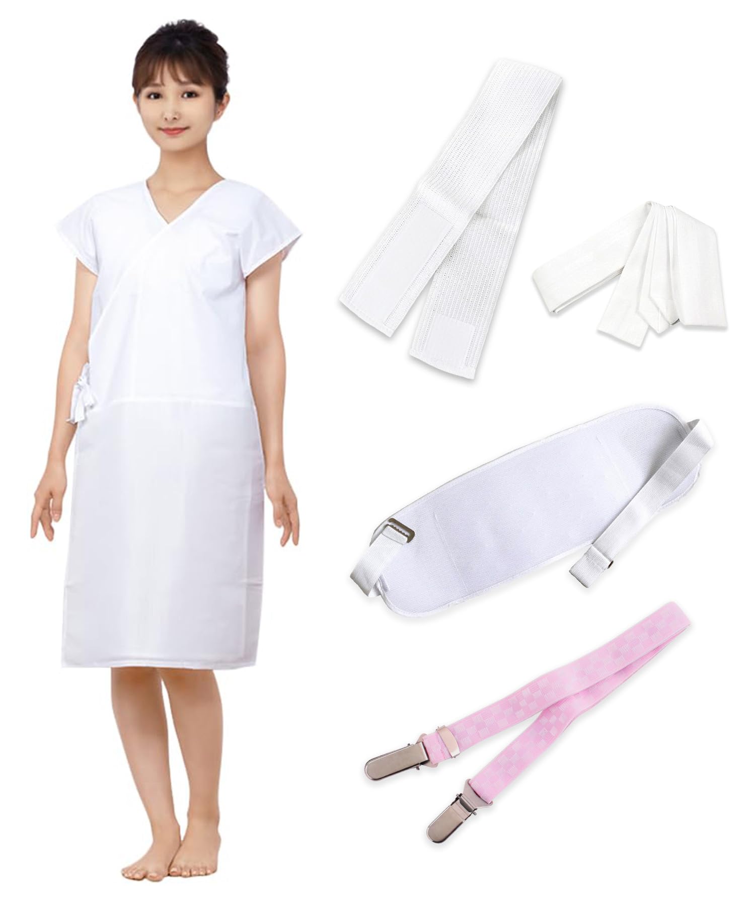 Женский набор для надевания юкаты KYOETSU из 5 предметов (Сетчатая летняя передняя панель, пояс для переодевания, нижнее белье, пояс на талии и сетчатый пояс-липучка)