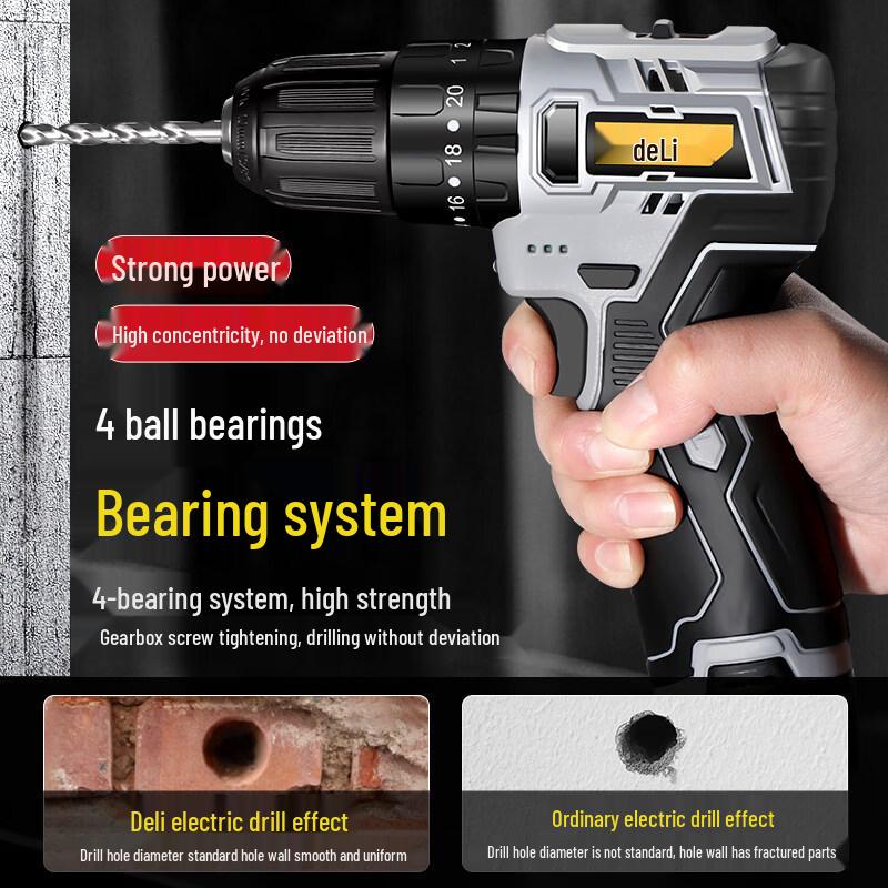 Deli 12V Cordless Lithium-Ion Drill & Screwdriver CN plug (adapter included)
Deli 12V Cordless Lithium-Ion Drill & Screwdriver CN plug (adapter included)
