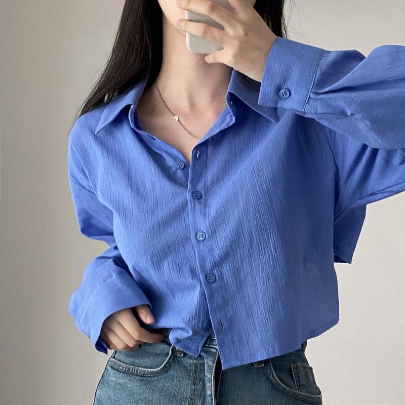 Korean Spring 2024 Chiffon Sun Protection Long Sleeve Blouse with Back Tie and Open Back Design Small синій
Korean Spring 2024 Chiffon Sun Protection Long Sleeve Blouse with Back Tie and Open Back Design Small синій