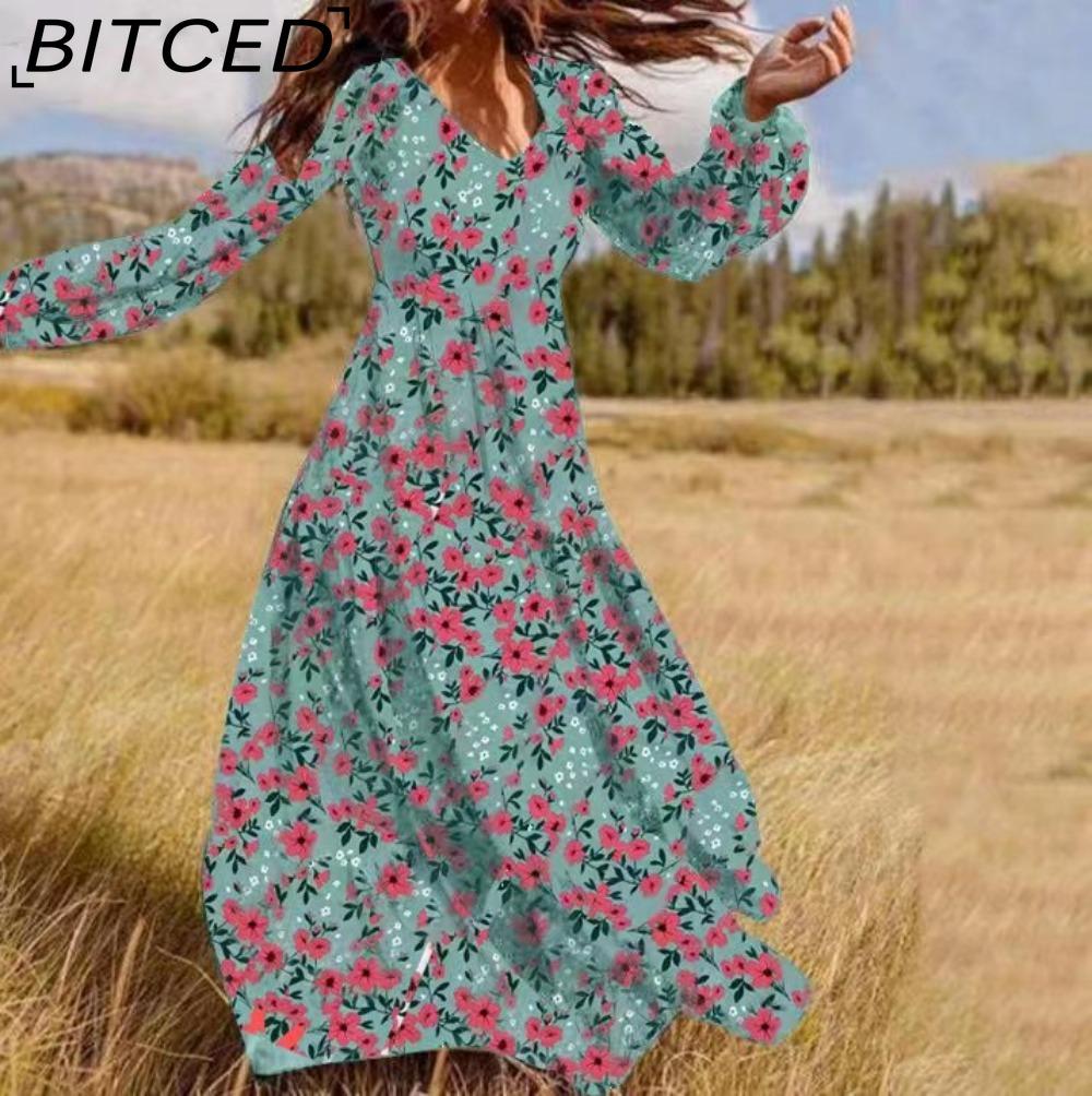 BITCED Женское мини-платье макси с оборками и цветочным принтом, повседневные платья с длинным рукавом и V-образным вырезом M разноцветный
BITCED Женское мини-платье макси с оборками и цветочным принтом, повседневные платья с длинным рукавом и V-образным вырезом M разноцветный