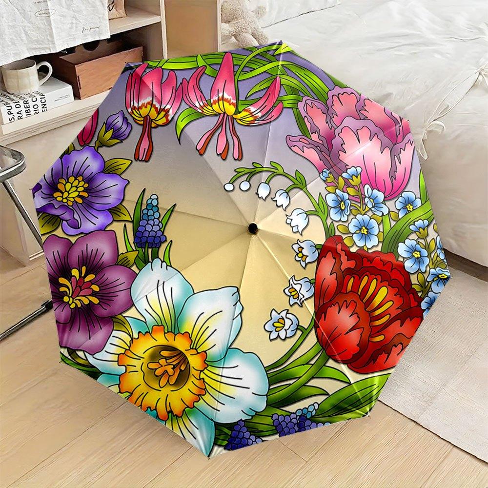 A Portable Folding Umbrella Featuring Vibrant Floral Patterns. It S a Convenient Outdoor Accessory, Perfect for Christmas, Bir (as the picture,Iron&8K)
A Portable Folding Umbrella Featuring Vibrant Floral Patterns. It S a Convenient Outdoor Accessory, Perfect for Christmas, Bir (as the picture,Iron&8K)
