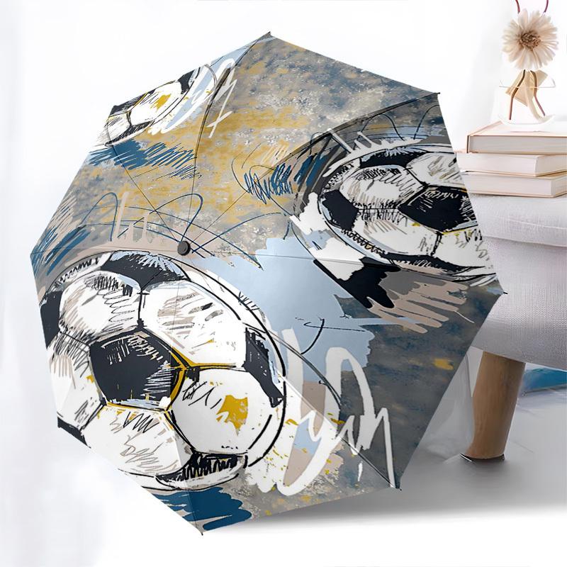 1pc Soccer Ball Pattern Automatic Folding Umbrella, Portable 3-Fold Design, Iron Frame, Outdoor, Ideal Gift for Fans & Travelers.X011
1pc Soccer Ball Pattern Automatic Folding Umbrella, Portable 3-Fold Design, Iron Frame, Outdoor, Ideal Gift for Fans & Travelers.X011