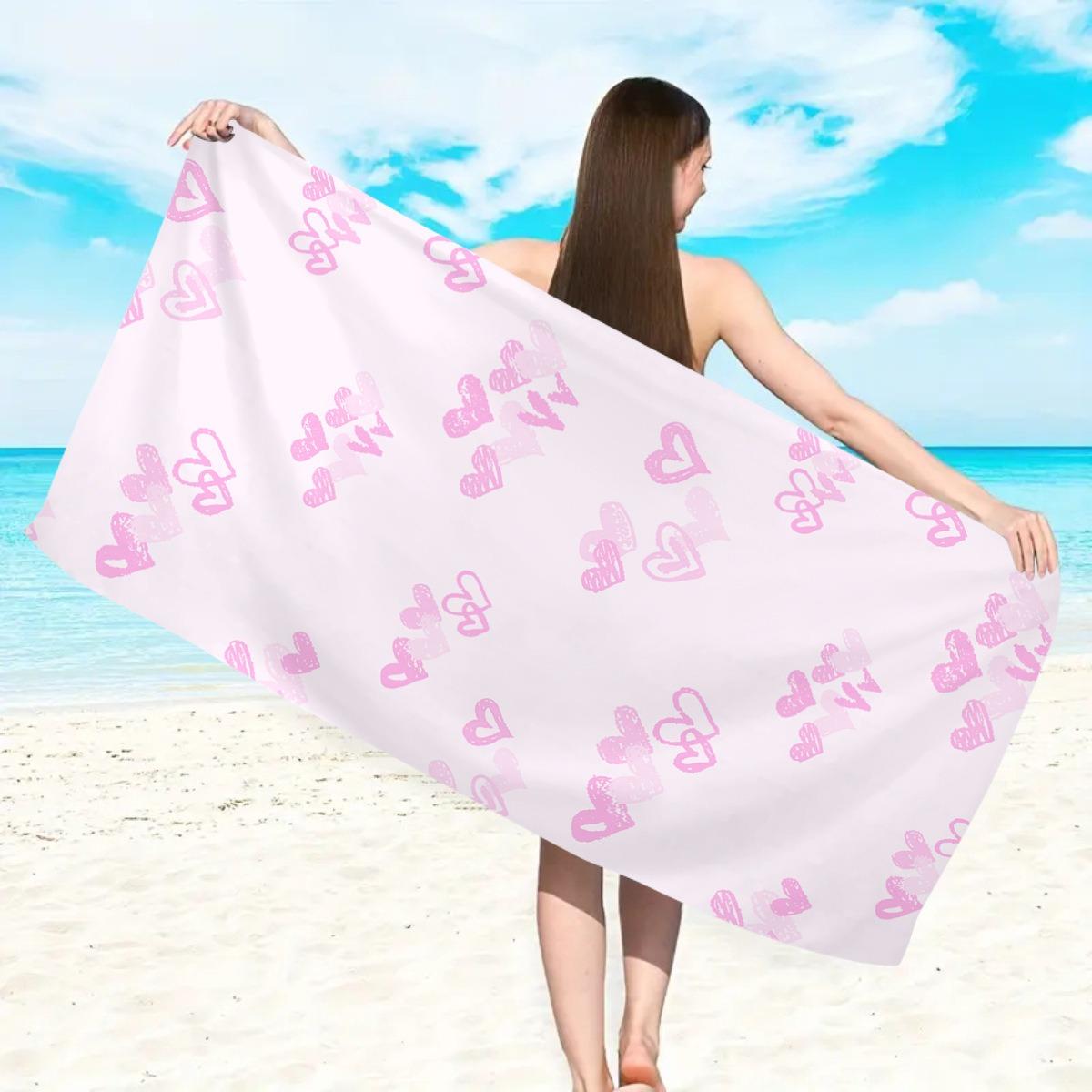 Graffiti LOVE Heart Lettering Beach Towel Y2K Girly Heart Print Soft Quick Dry Beach Blanket for Travel Vacation Daily Use W30*H60(CM)
Graffiti LOVE Heart Lettering Beach Towel Y2K Girly Heart Print Soft Quick Dry Beach Blanket for Travel Vacation Daily Use W30*H60(CM)