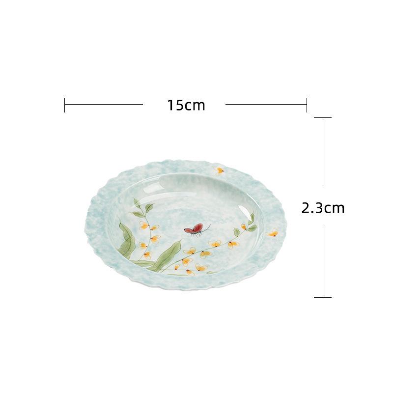Hand Drawn Butterfly Orchid Flower Mouth Pot Bearing Holder Gaiwan Support Dry Brew Table Tea Tray Coasters Cafes Decoration
Hand Drawn Butterfly Orchid Flower Mouth Pot Bearing Holder Gaiwan Support Dry Brew Table Tea Tray Coasters Cafes Decoration