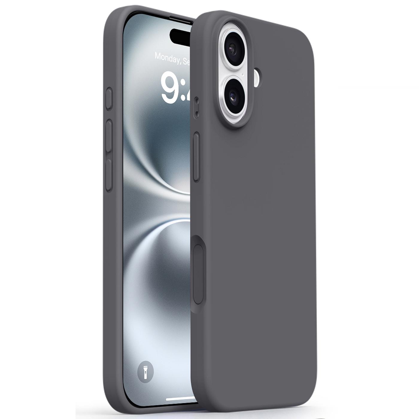 For iPhone 17 Case Soft Microfiber Lining Liquid Silicone+PC Phone Cover Dark Grey
For iPhone 17 Case Soft Microfiber Lining Liquid Silicone+PC Phone Cover Dark Grey