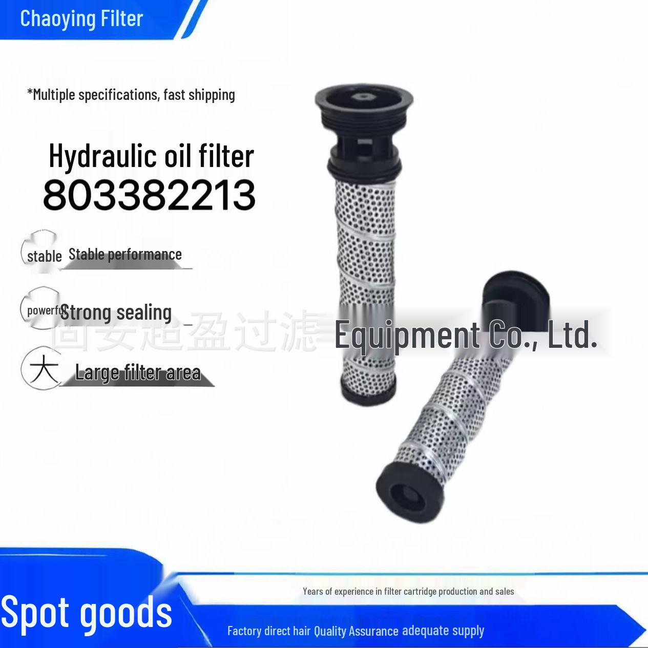 Chao Ying 803382213 Hydraulic & Engine Oil Return Filter Element
Chao Ying 803382213 Hydraulic & Engine Oil Return Filter Element