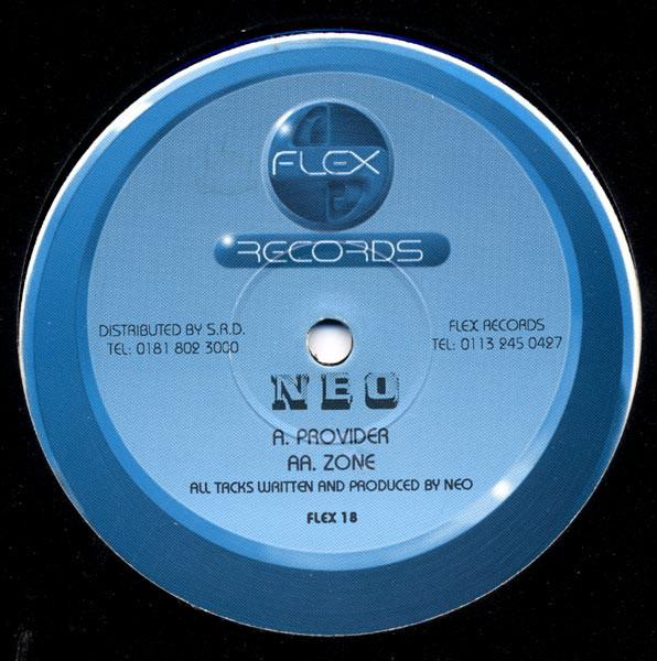 12inch Record NEO - Provider / Zone FLEX18 Flex Records 1997 UK Dance & Electronica Used
12inch Record NEO - Provider / Zone FLEX18 Flex Records 1997 UK Dance & Electronica Used