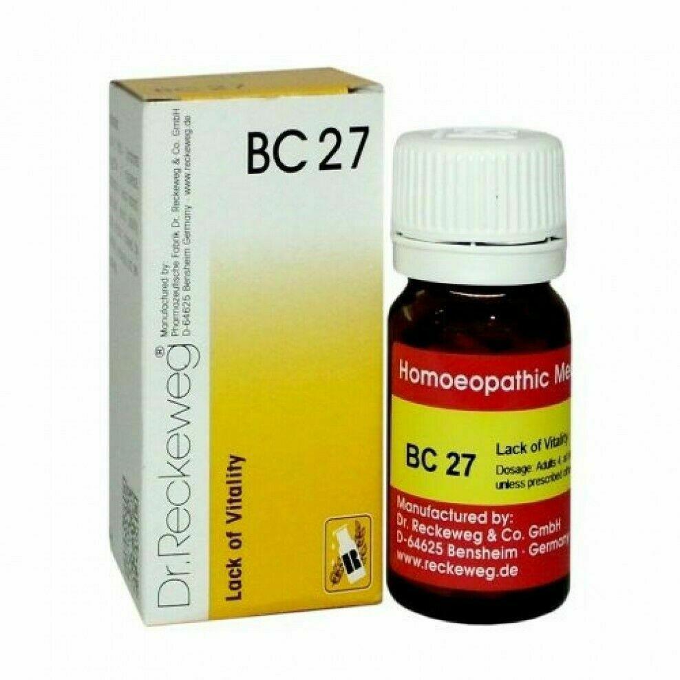 Dr. Reckeweg Bc 27 Homoeopathic Medicine f697 JG3063.27
Dr. Reckeweg Bc 27 Homoeopathic Medicine f697 JG3063.27
